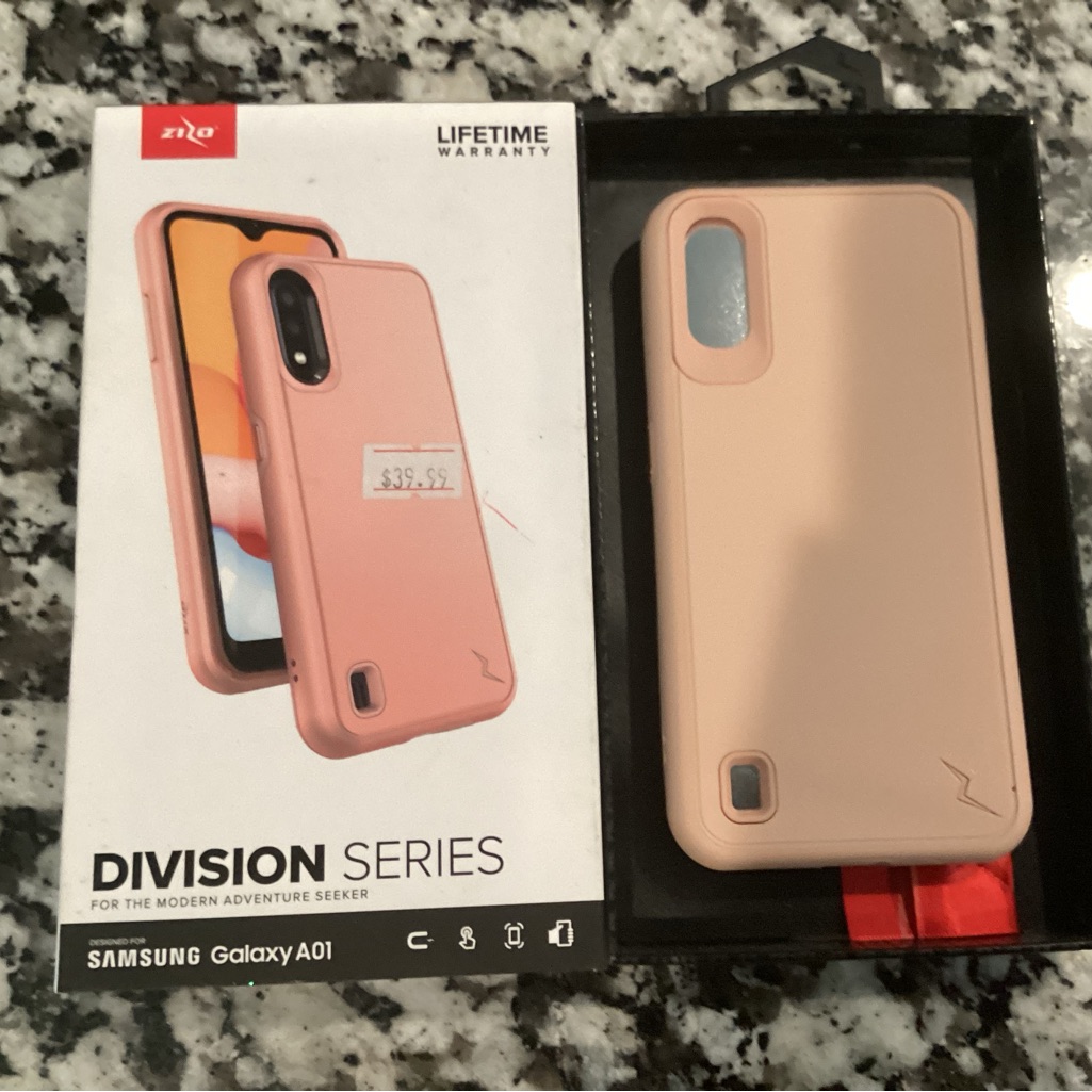 Division Series Case For Samsung Galaxy A01  Pink